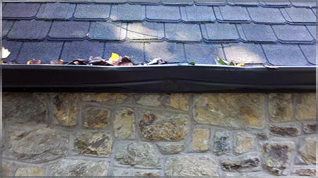 Damaged gutters found upon inspection of this home in Bethesda, Maryland