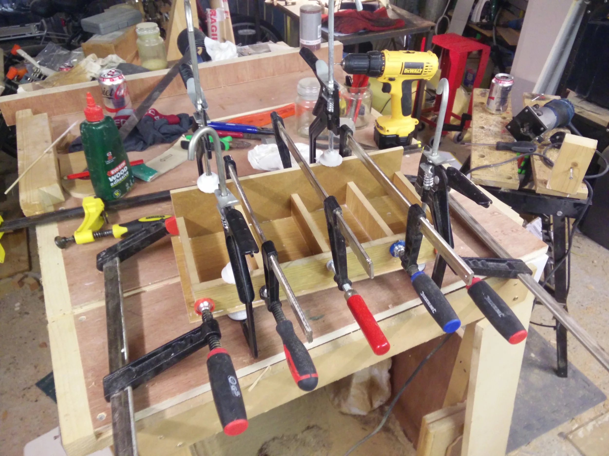 They thought I was crazy asking for more clamps...