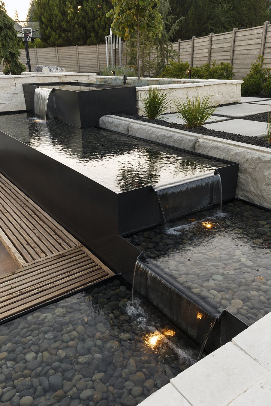 Tiered-Water-Feature