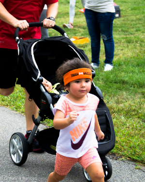One of our littlest (and cutest) HOPE supporters with her game face on!
