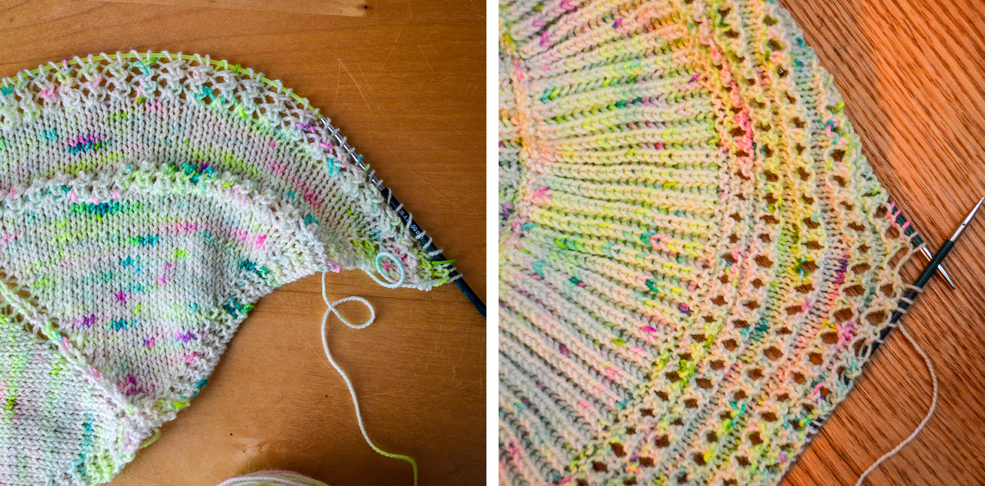 Left: First attempt; Right: Second attempt
