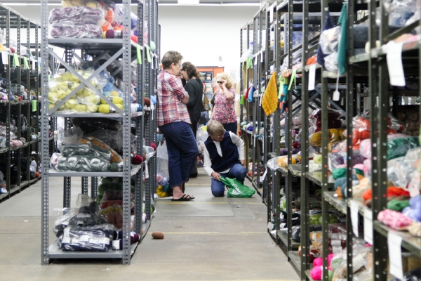 The back half of the retail store, or the warehouse as its called. Yes, it's shoppable!