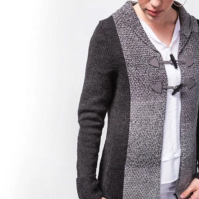 hi I have a new design in Gradient Style, a book all about working with gradient yarns! I also wrote the intro/how to section of the book which tbh I am super proud about.
...
this is the Gray-Scale Cardigan and I am selling the sample in my Ravelry