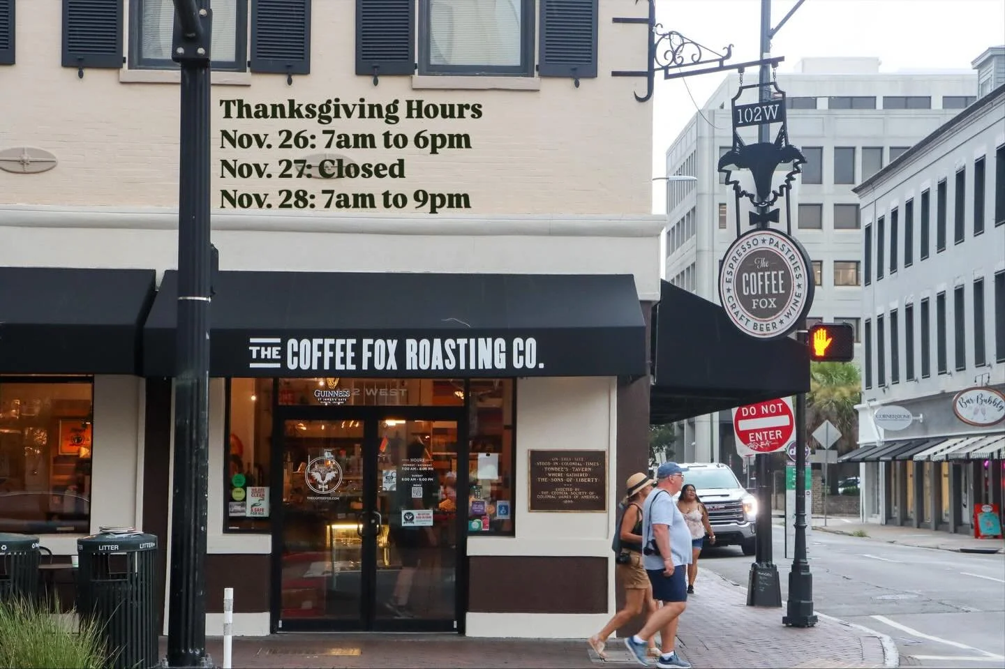 Happy Thanksgiving to all of our Coffee Fox friends! We&rsquo;re closing up early today, closed tomorrow and back to regular hours on Friday.

#thanksgiving2025 #downtownsavannahga #visitsavannah #specialtycoffeeshop #coffeeshopcorners
