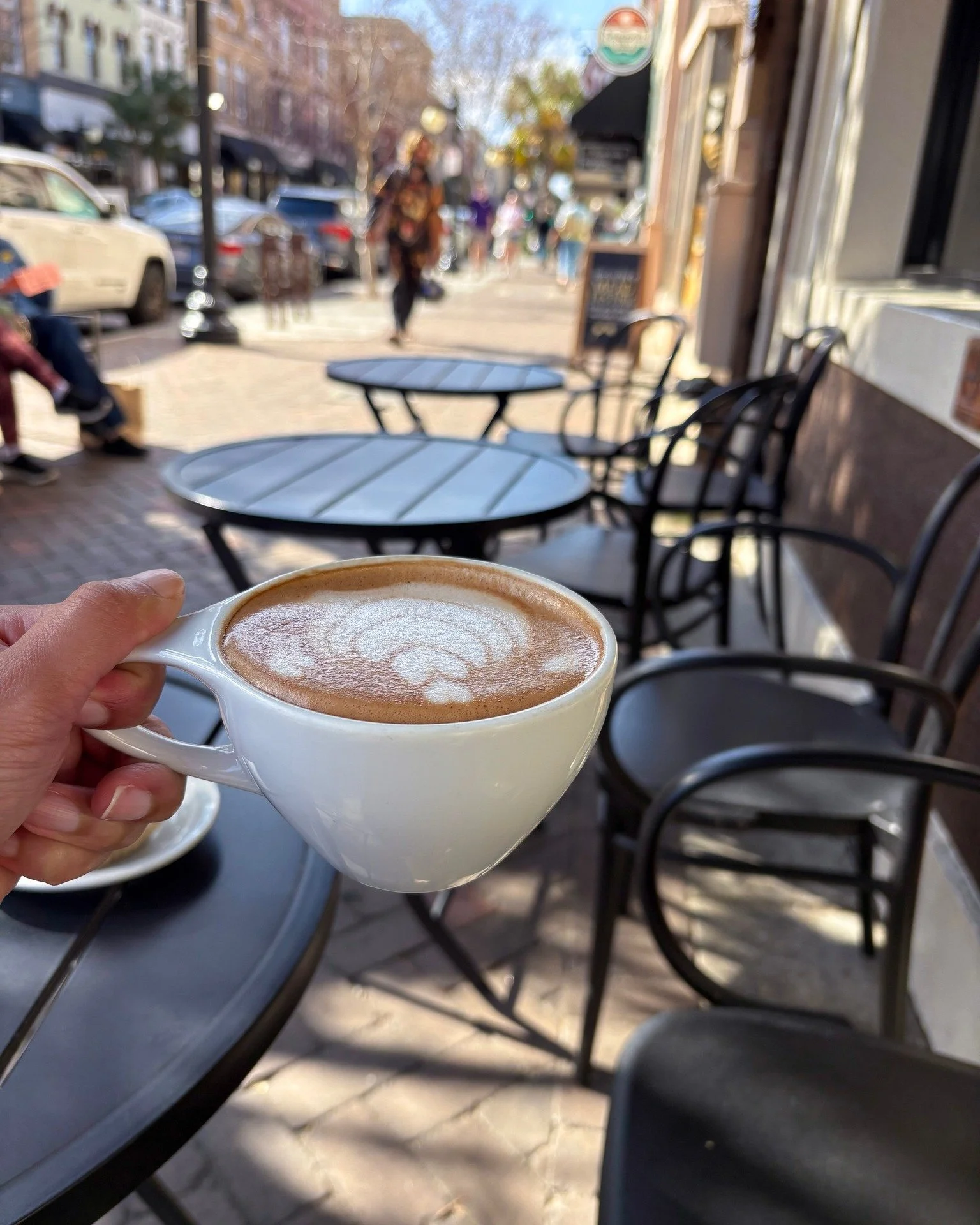 Sipping a latte with a view of Broughton Street never gets old ☕🦊

Stop by, grab your favorite drink, and take in the heart of Savannah&mdash;one sip at a time.

#TheCoffeeFox #BroughtonStreet #SavannahSips #LatteLove #CoffeeWithAView #DowntownSavan