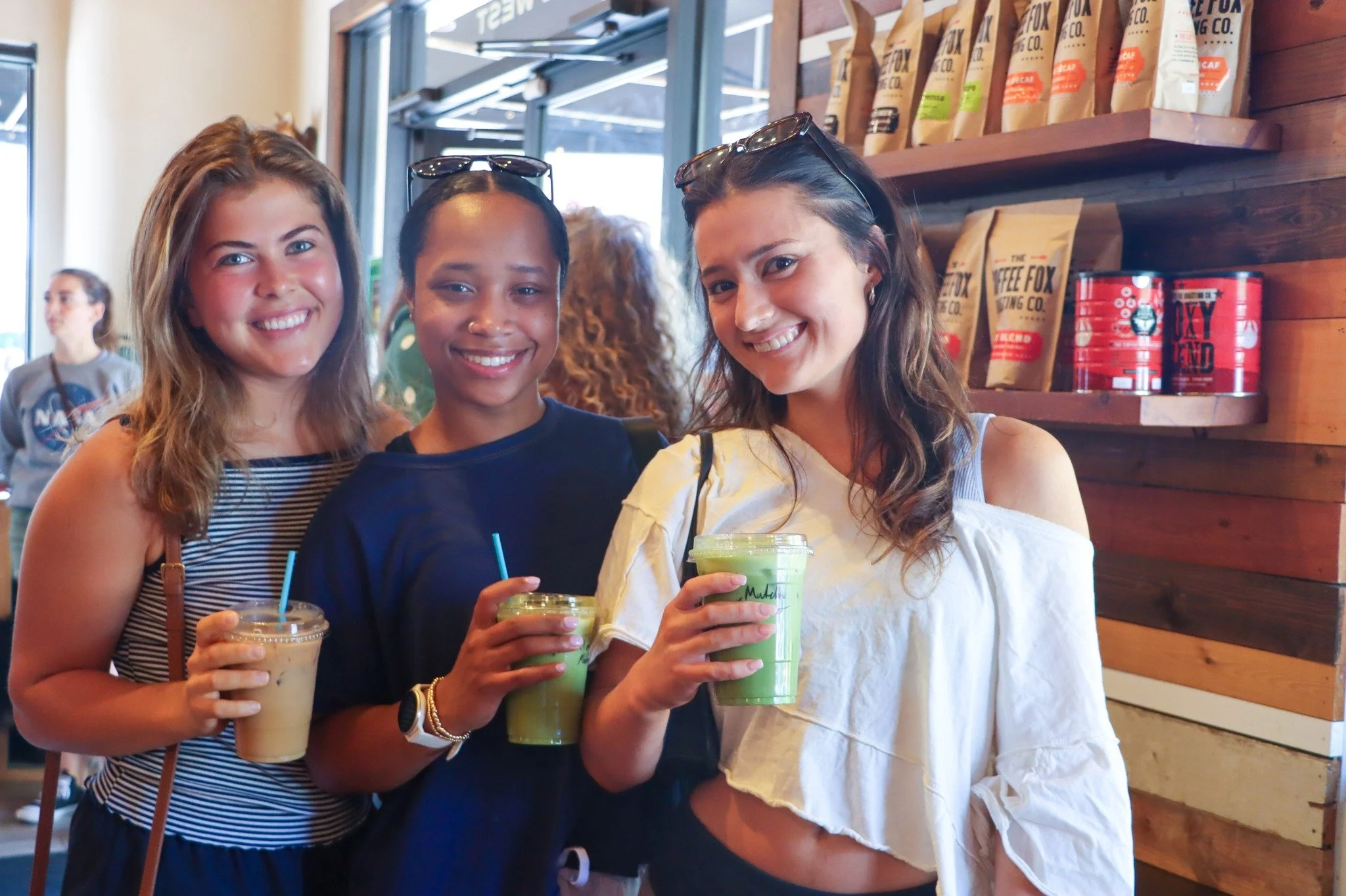 Cool drinks and great company.💚✨ Stop by and enjoy a cool beverage like our iced matcha lattes and iced lattes, the perfect refreshers for a day out.

Swing through, grab your go-to drink, and don&rsquo;t forget to tag us in your in-cafe moments for