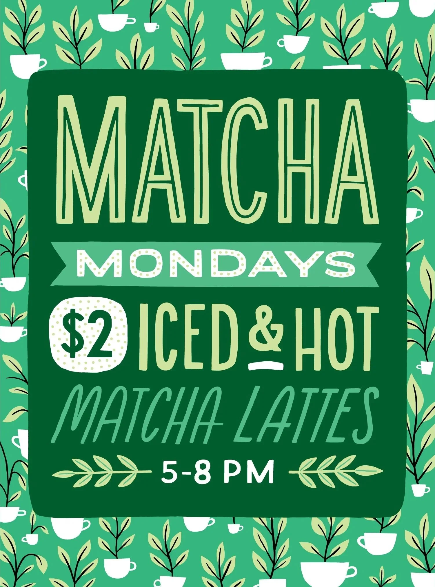 You&rsquo;ve loved Matcha Mondays at @foxyloxycafe  for years&mdash;now we&rsquo;re bringing the ritual to Coffee Fox.

Starting today, join us every Monday from 5&ndash;8pm for $2 hot or iced matcha lattes. 🍵

Same green goodness, additional locati