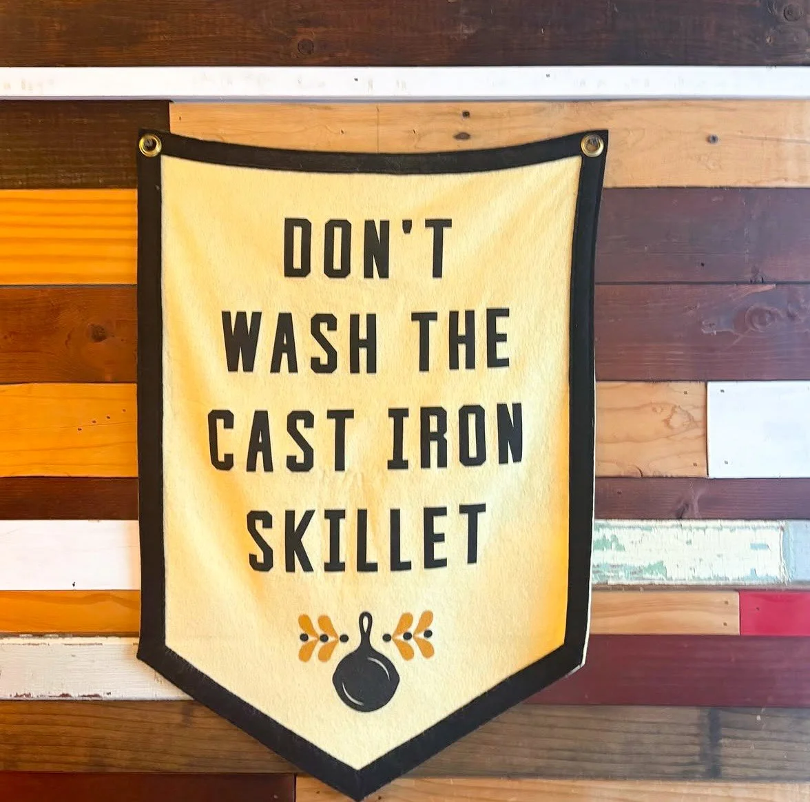 Thanks to @rodriguezalexial for tagging us and sharing one of our favorite pieces of caf&eacute; wisdom. Great coffee, good food, and a healthy respect for cast iron. That's the vibe.

Come grab a coffee and a pastry to start the day off right.

#The