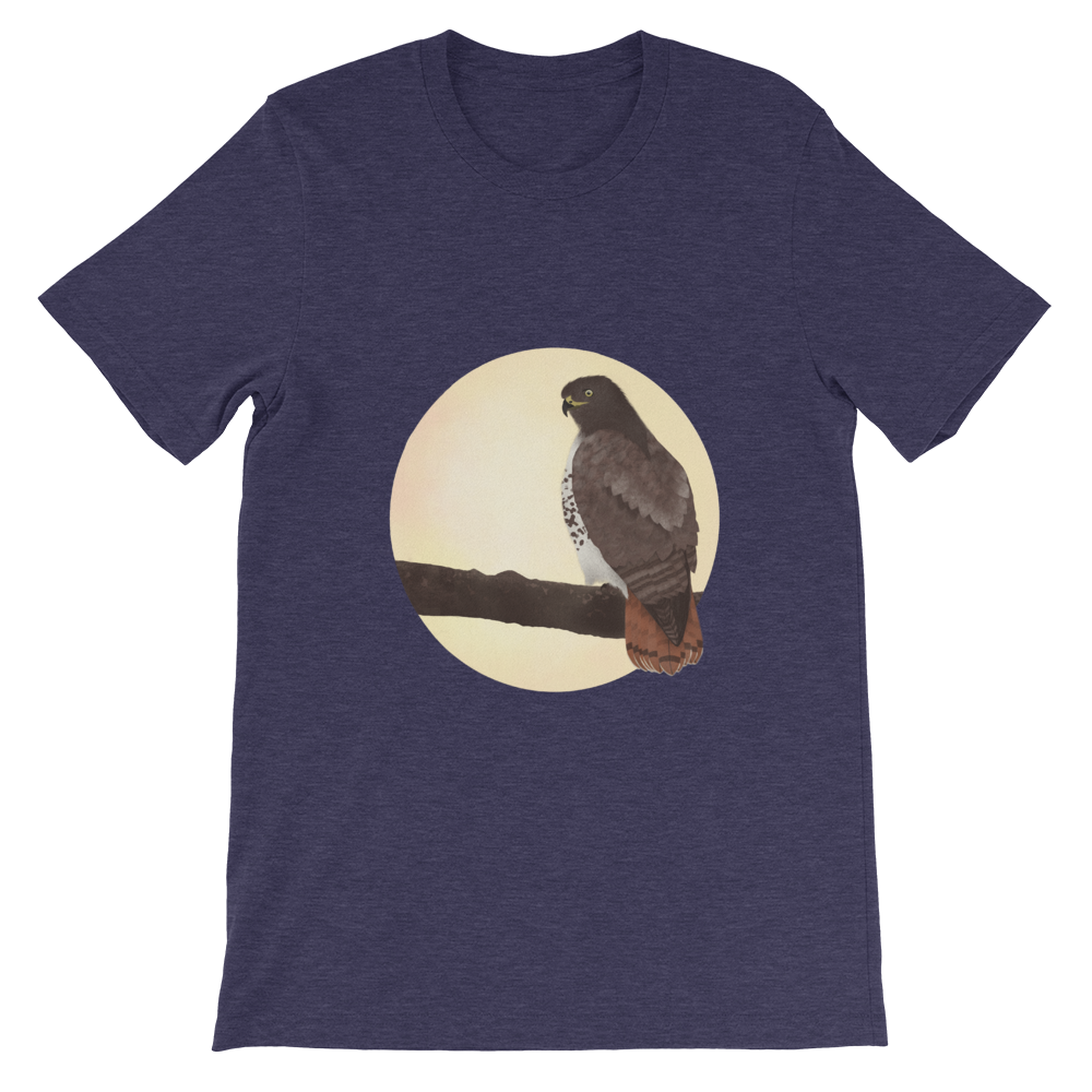 Red-tailed-hawk-3_mockup_Front_Flat_Heather-Midnight-Navy.png