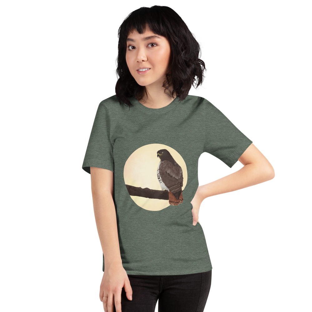 Red-tailed-hawk-3_mockup_Front_Womens-3_Heather-Forest.png