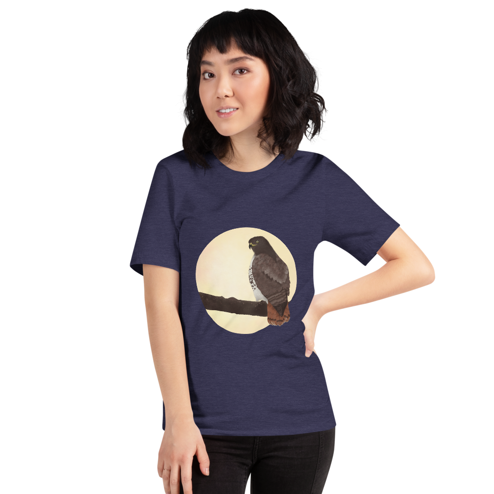Red-tailed-hawk-3_mockup_Front_Womens-3_Heather-Midnight-Navy.png