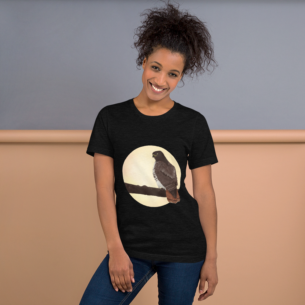 Red-tailed-hawk-3_mockup_Front_Womens-Lifestyle_Black-Heather.png