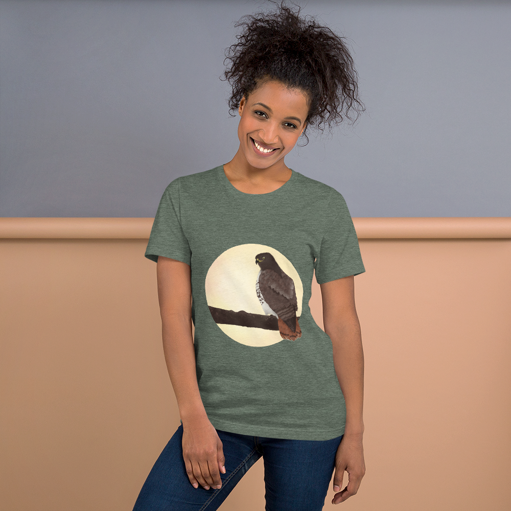 Red-tailed-hawk-3_mockup_Front_Womens-Lifestyle_Heather-Forest.png