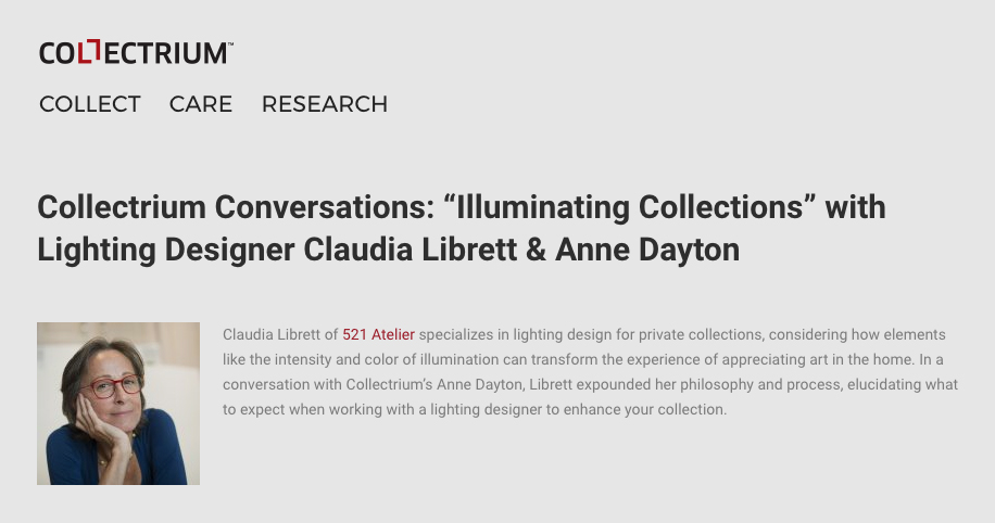 Collectrium Conversations with Claudia Librett