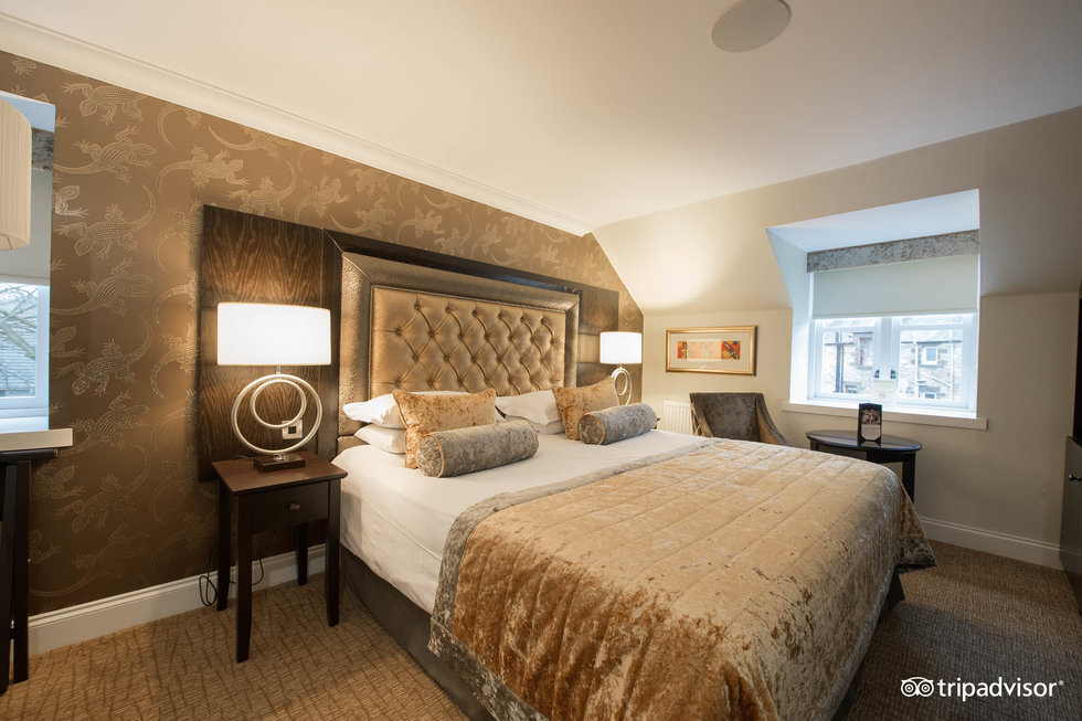 One of the stunning acclaimed rooms at Old Mill Inn, Pitlochry