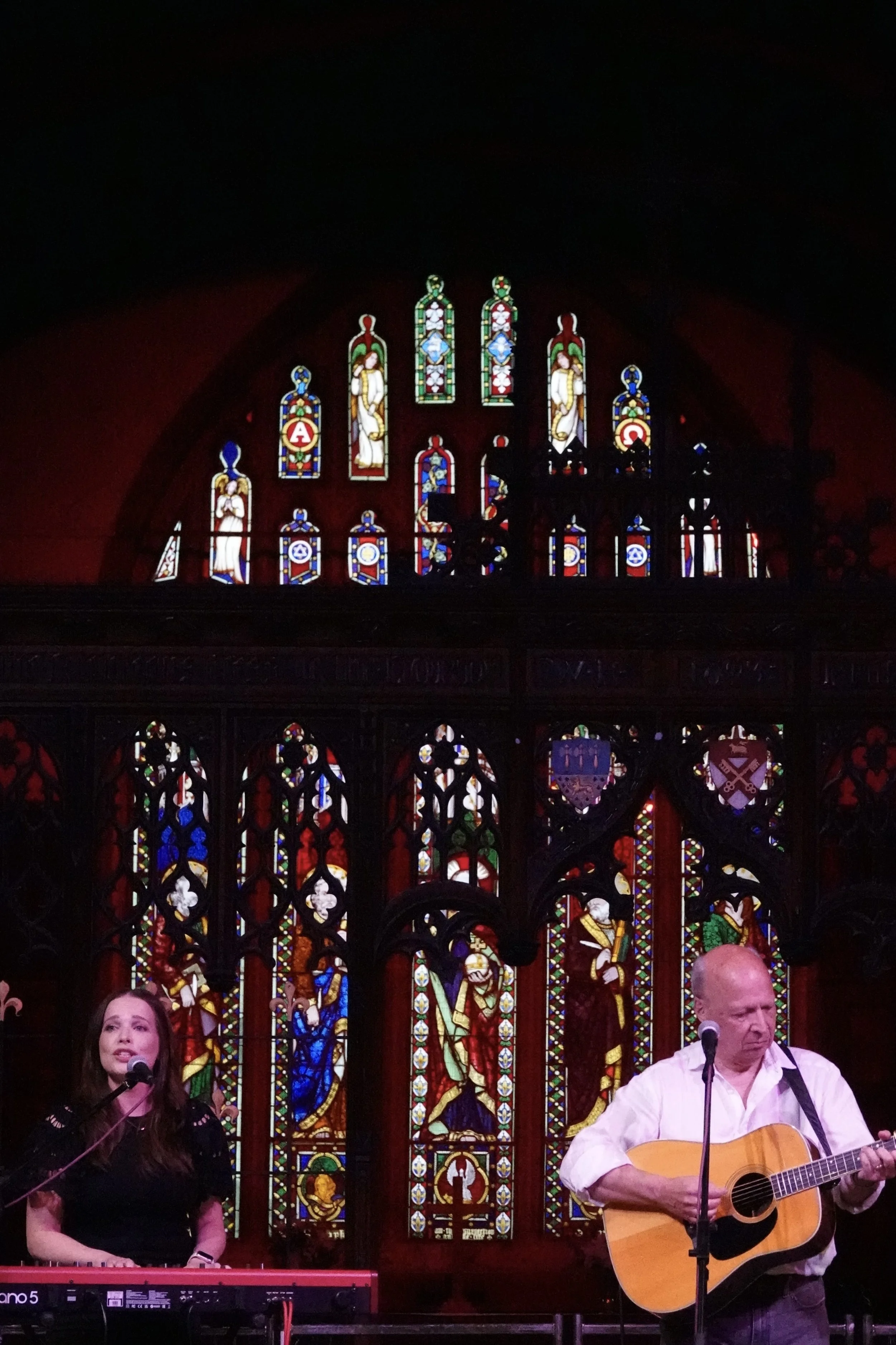 Louise and Chris Rogan at Otley Music Festival.
