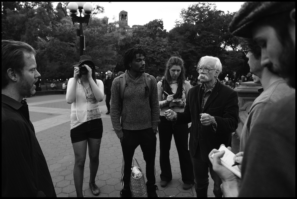  Dana Beal with VICE News &amp; NY Metro reporters,&nbsp;Occupy Weed Street, 2014 