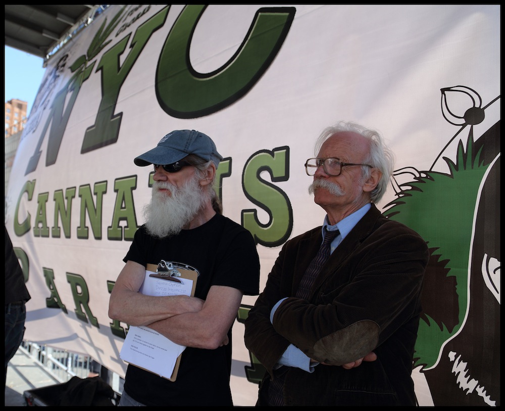  High Times'&nbsp;Rick Cusick &amp; Dana Beal, NYC Cannabis Parade, 2015 