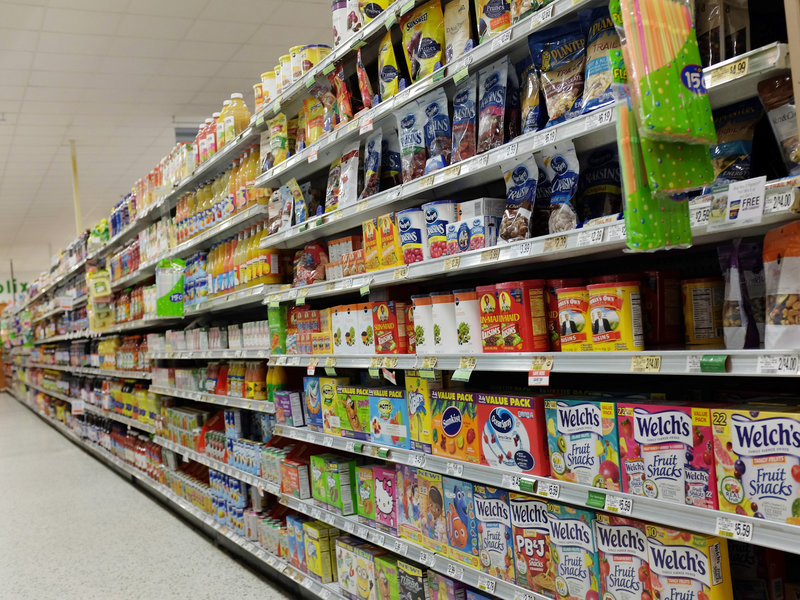 Food on display at a Miami supermarket. Advocacy groups say they're concerned that Americans are consuming foods with added flavors, preservatives and other ingredients that have never been reviewed by regulators for immediate dangers or long-term health effects.