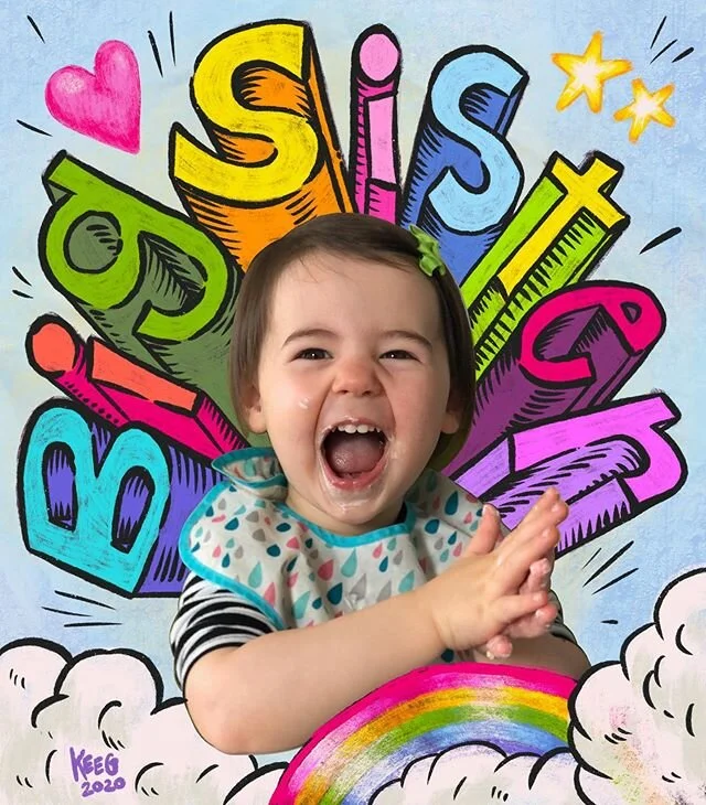 Looks like Kaya is going to be a big sister this year! #stayathomedad #babyontheway
