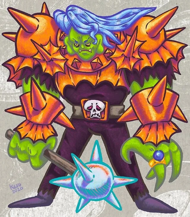You must give him all your gold or a big hug, your choice. Starting to feel comfortable doing digital painting now. This bad boy is also available in my Threadless shop. #thingsyoumightfindinadungeon #dungeonsanddragons #fantasyart #procreate
