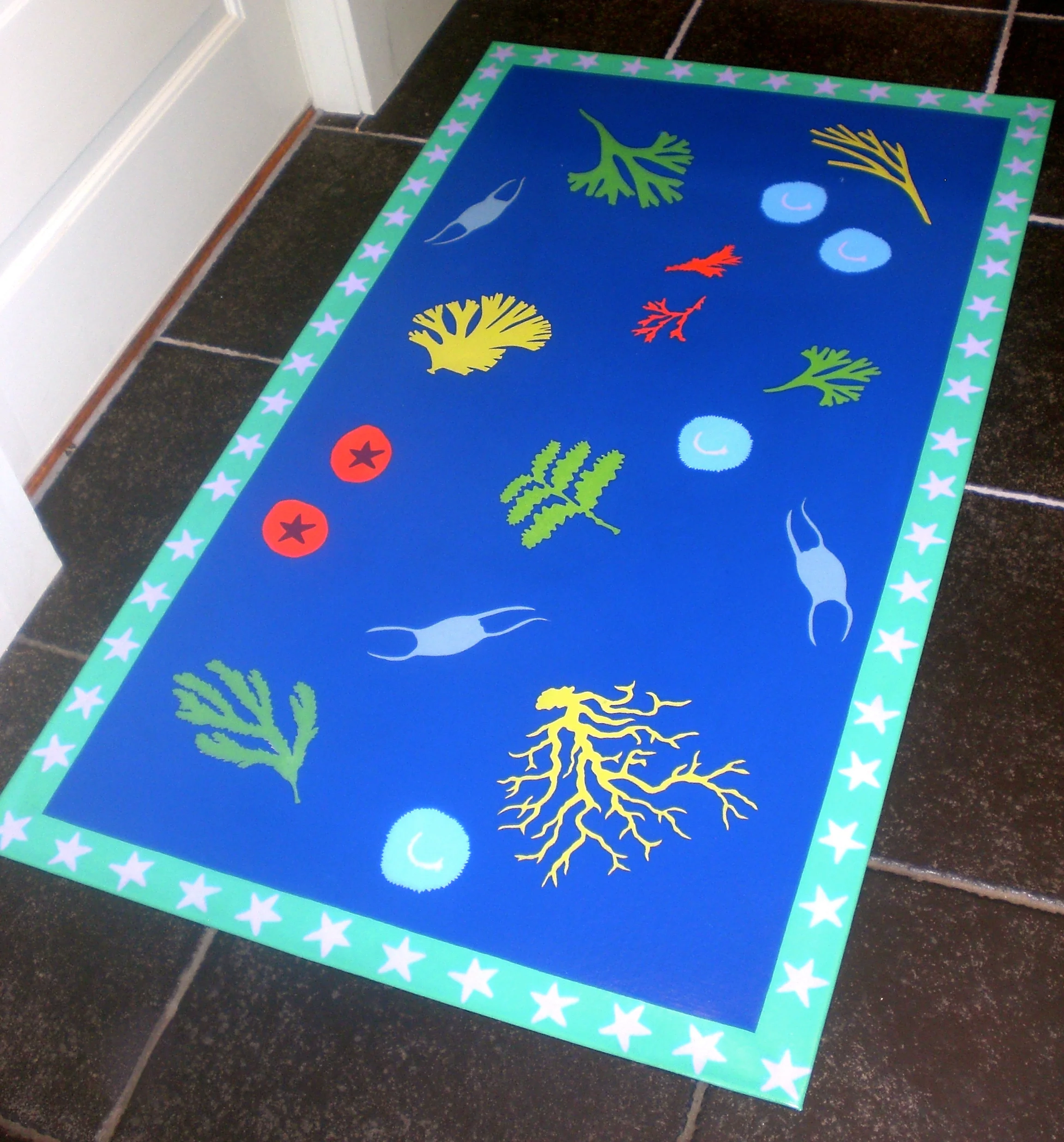 Sea Life Floorcloth