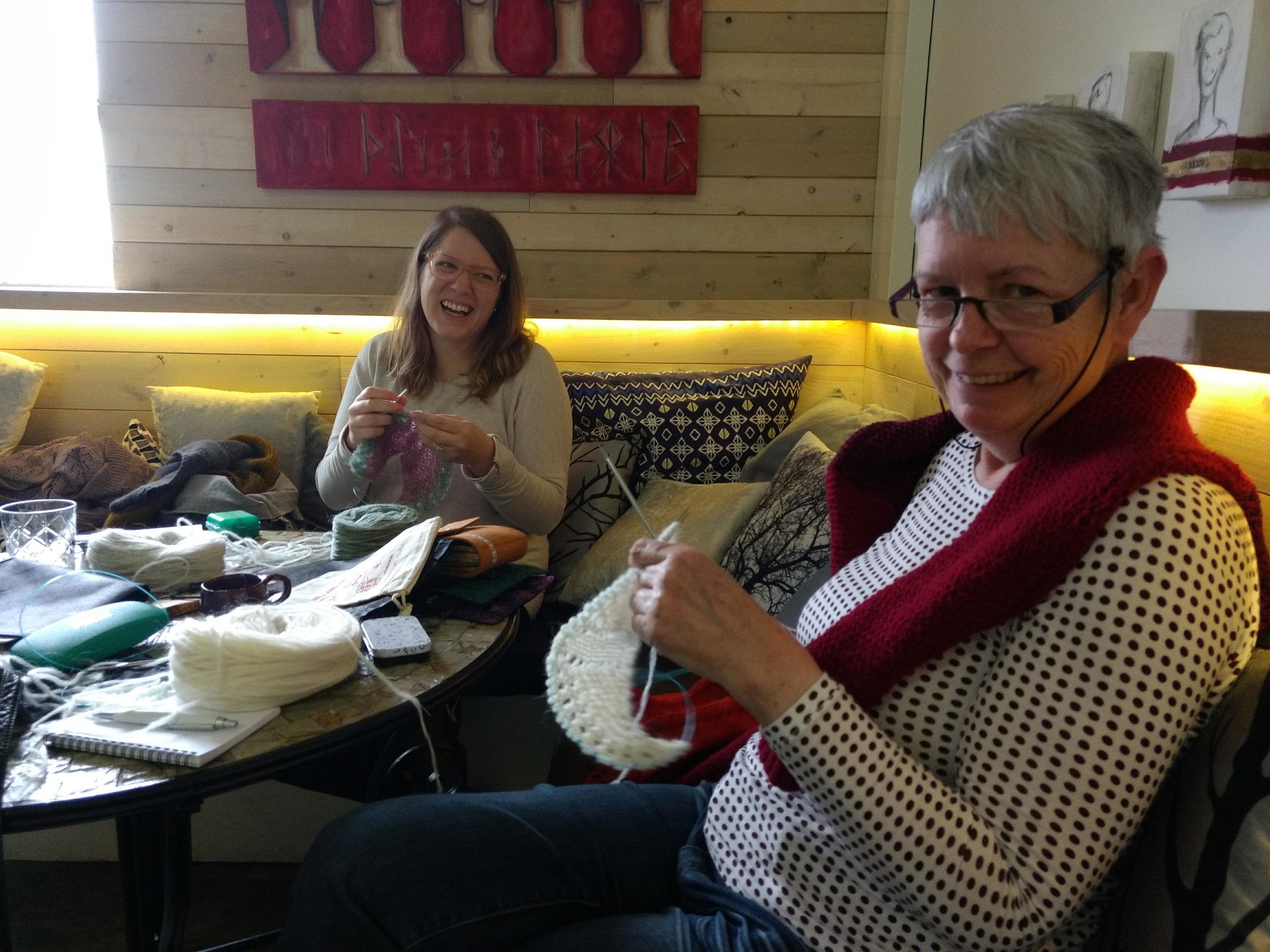 Kris and I working on our plotulopi :)