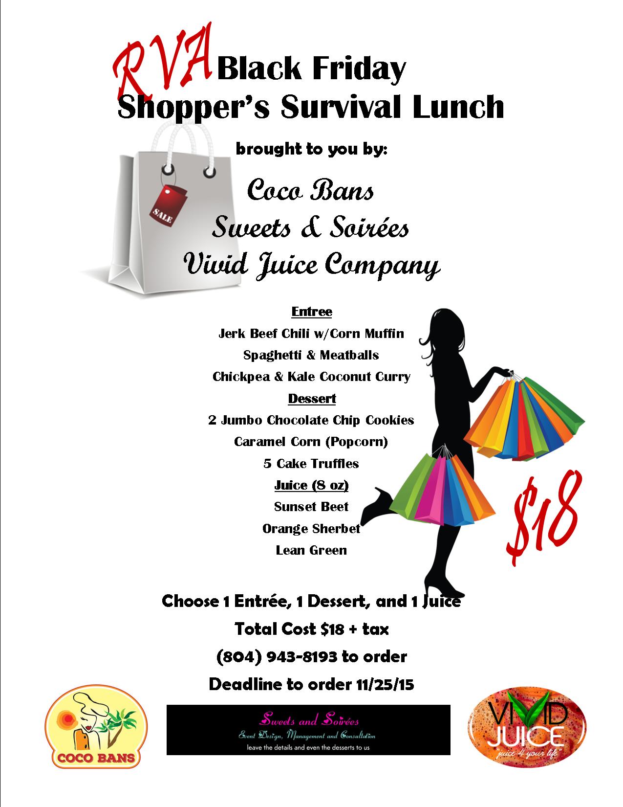 Black Friday Shopper's Survival Lunch