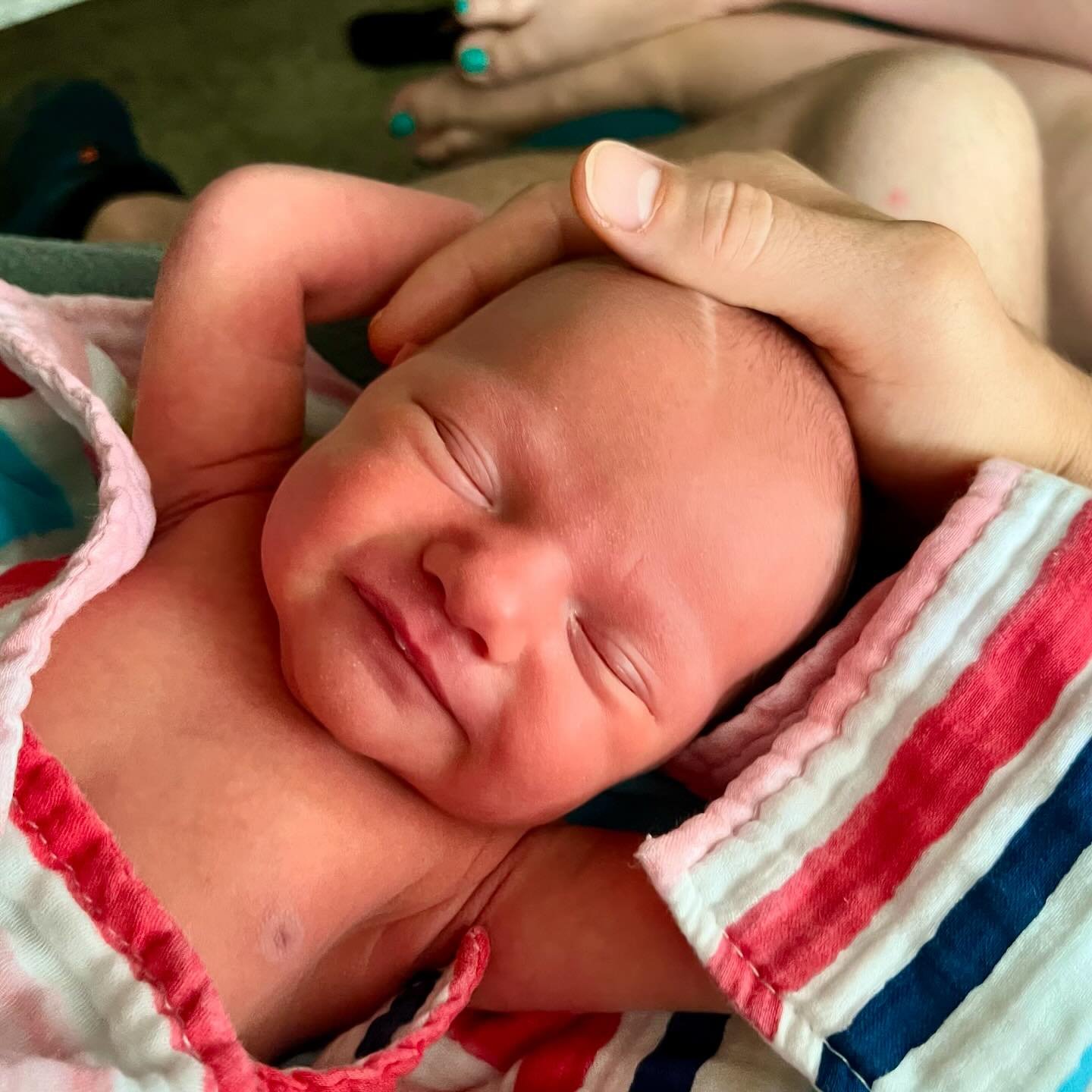 We are thrilled to share that our second daughter, Hazel Maryn McMahon-Lasky, was born on May 19, 2024 weighing in at 7 pounds and stretching 20 inches. Both baby and momma are thriving. Juni is excited to be a big sister.
Hazel is already providing