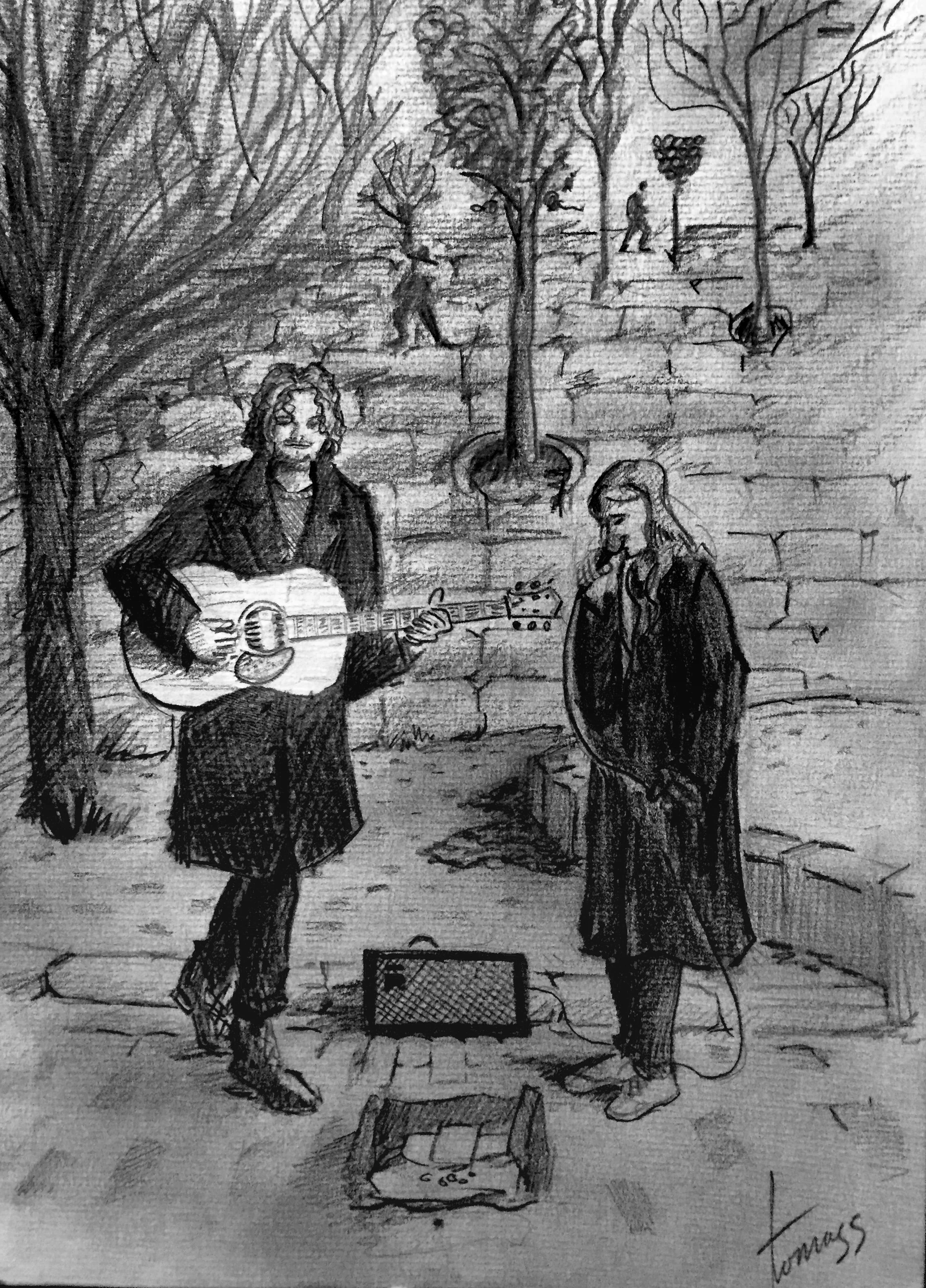 Busking in the Mauerpark.