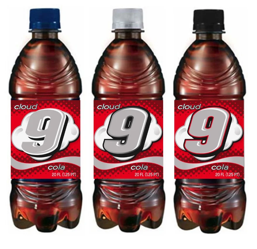 Cloud 9 final labels for print/application to prop bottles.