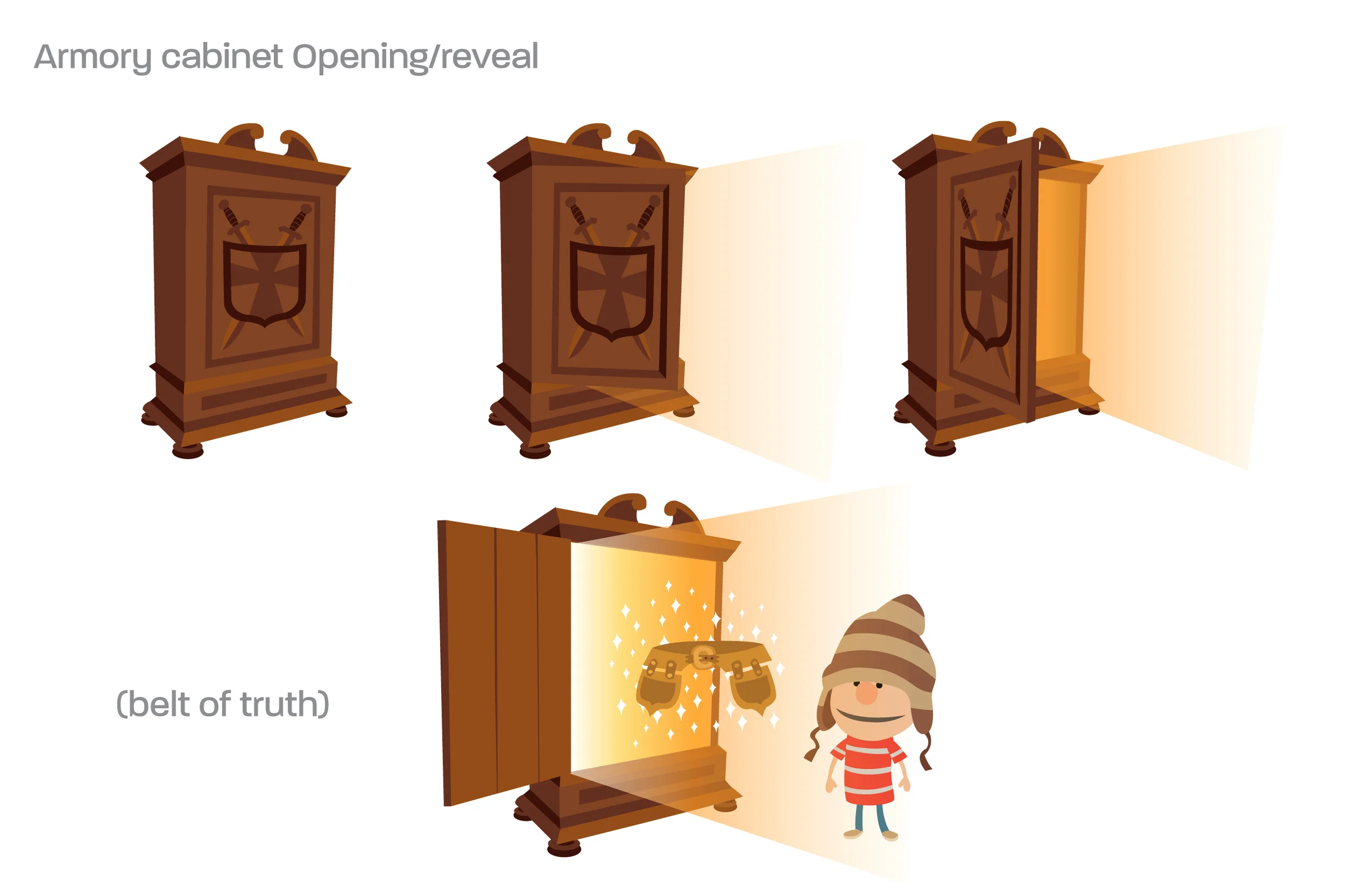 Cabinet animation sequence.
