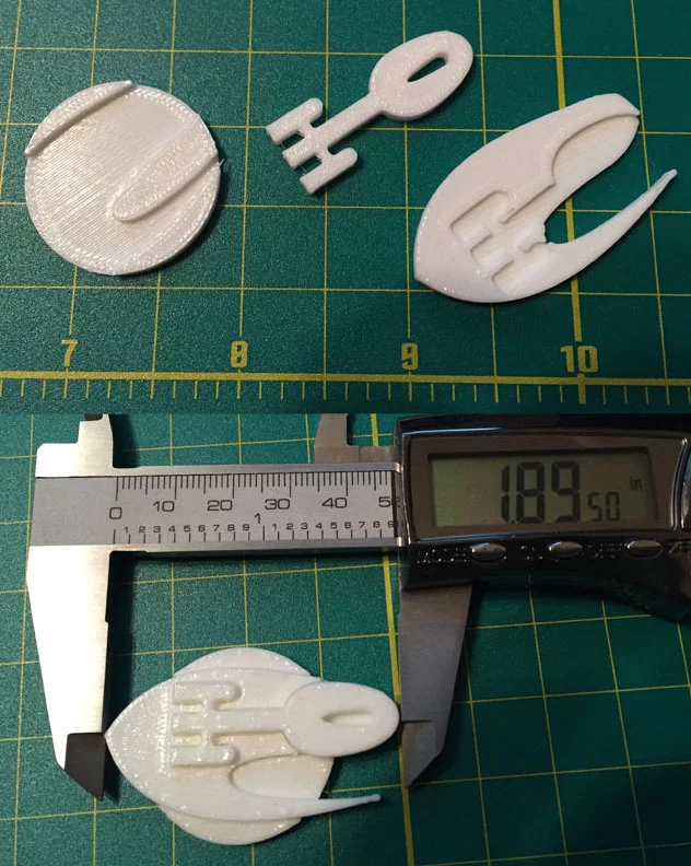 3D print of uniform insignia.