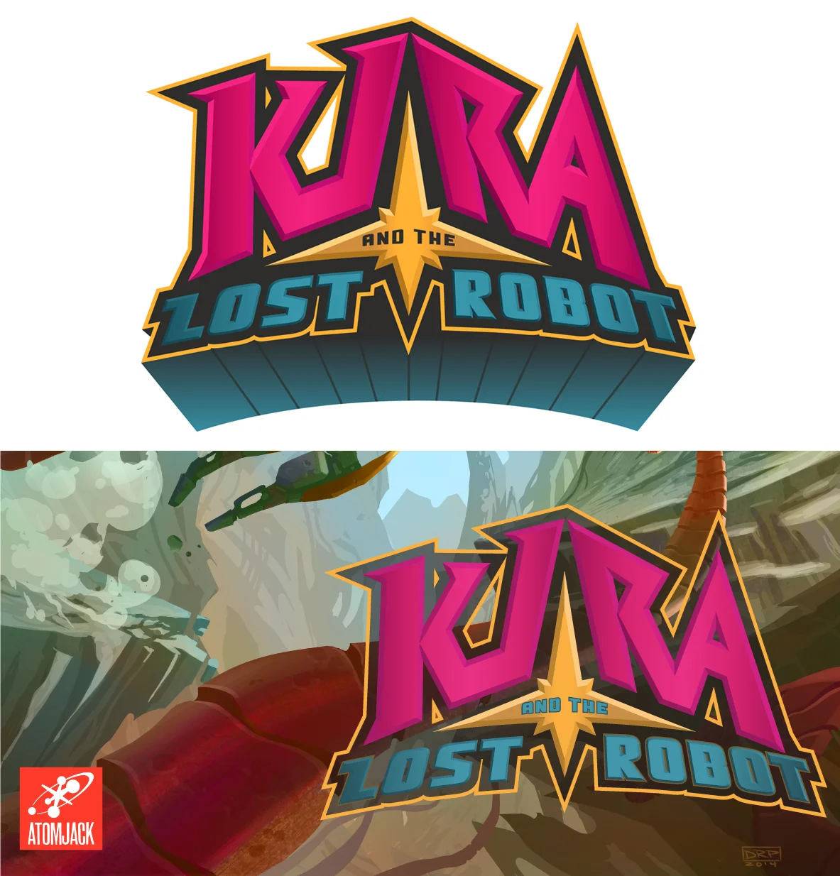 Logo concepts for launch of game based property.