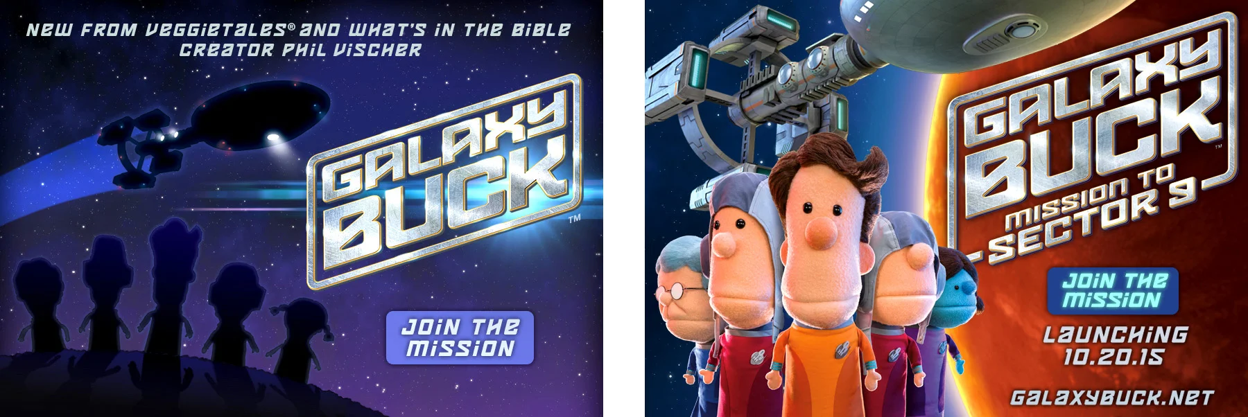 Galaxy Buck key art and packaging.