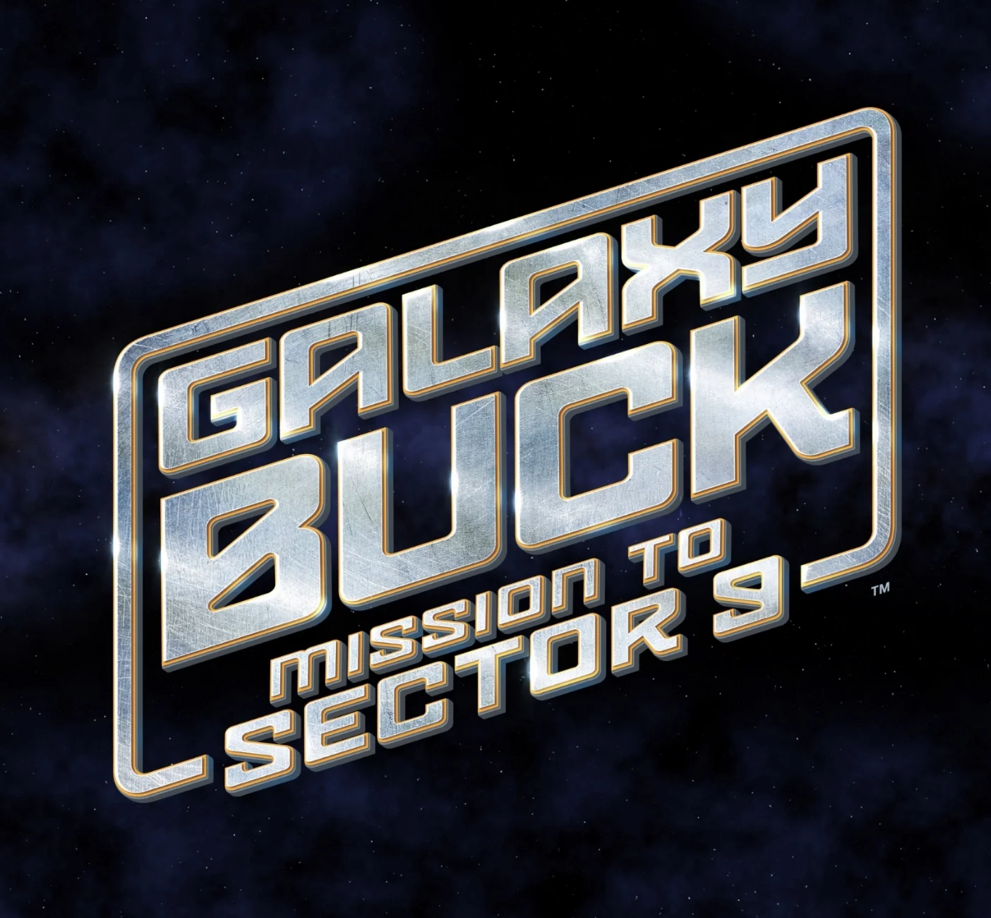 Final key art version of Galaxy Buck episode logo. Galaxy Buck web ads.