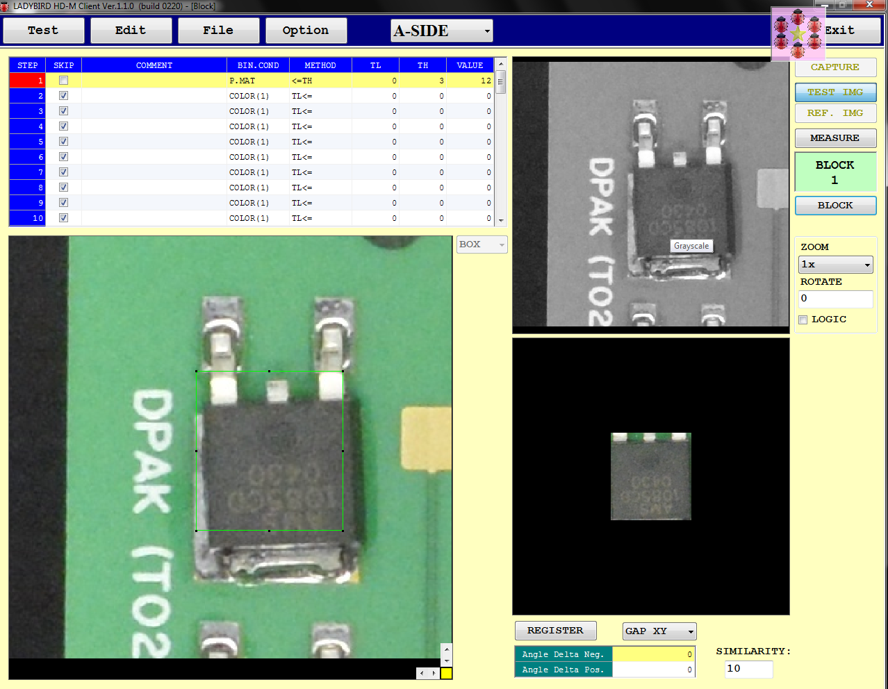 SMT correct position validation