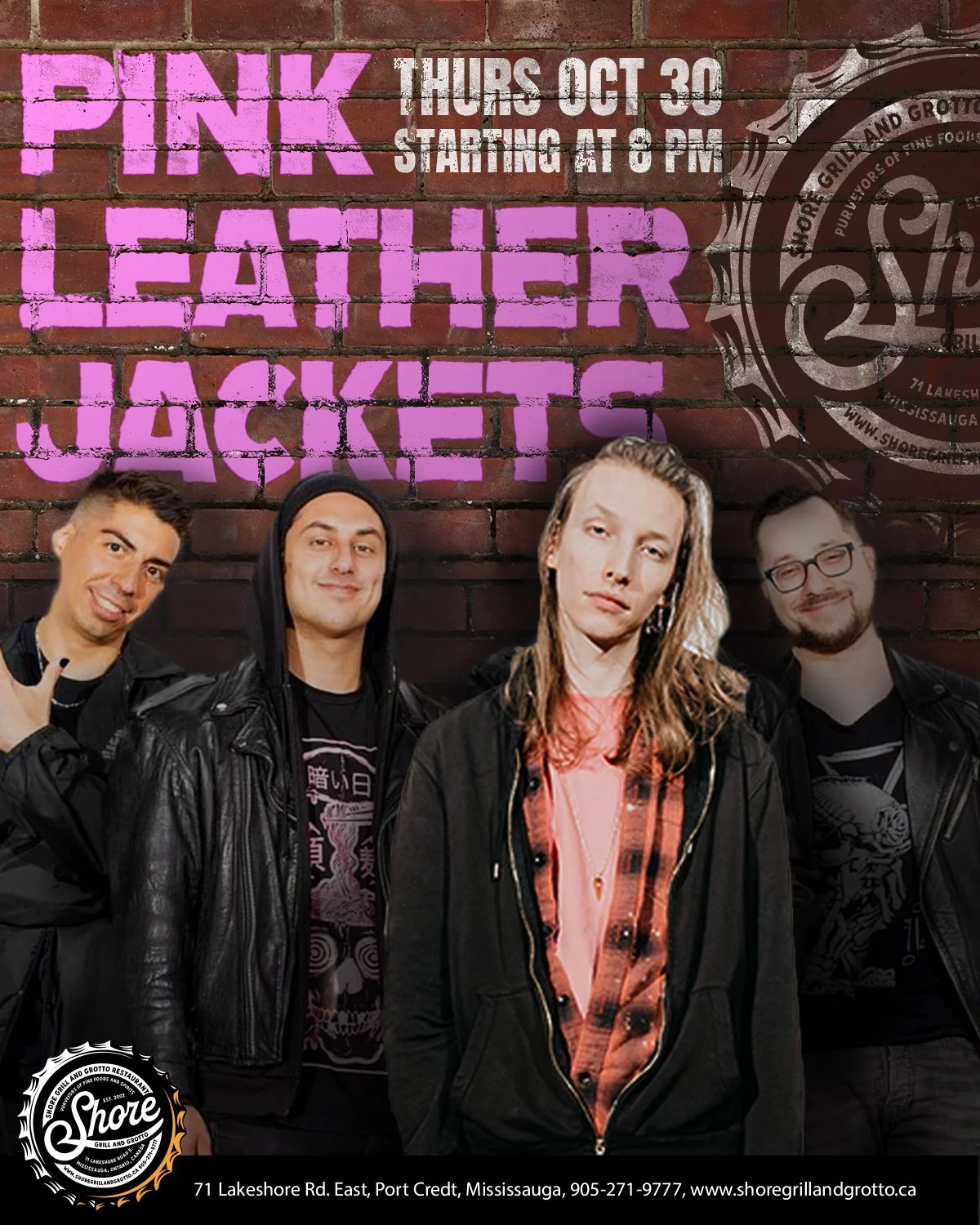 🎸 Tonight&rsquo;s the night! 🎶
Join us for an unforgettable performance by the talented Pink Leather Jackets!
✨ &ldquo;Taste The Flavour, Experience The Entertainment&rdquo; ✨
🔥 Enjoy our heated outdoor patio, great food specials, and the always f