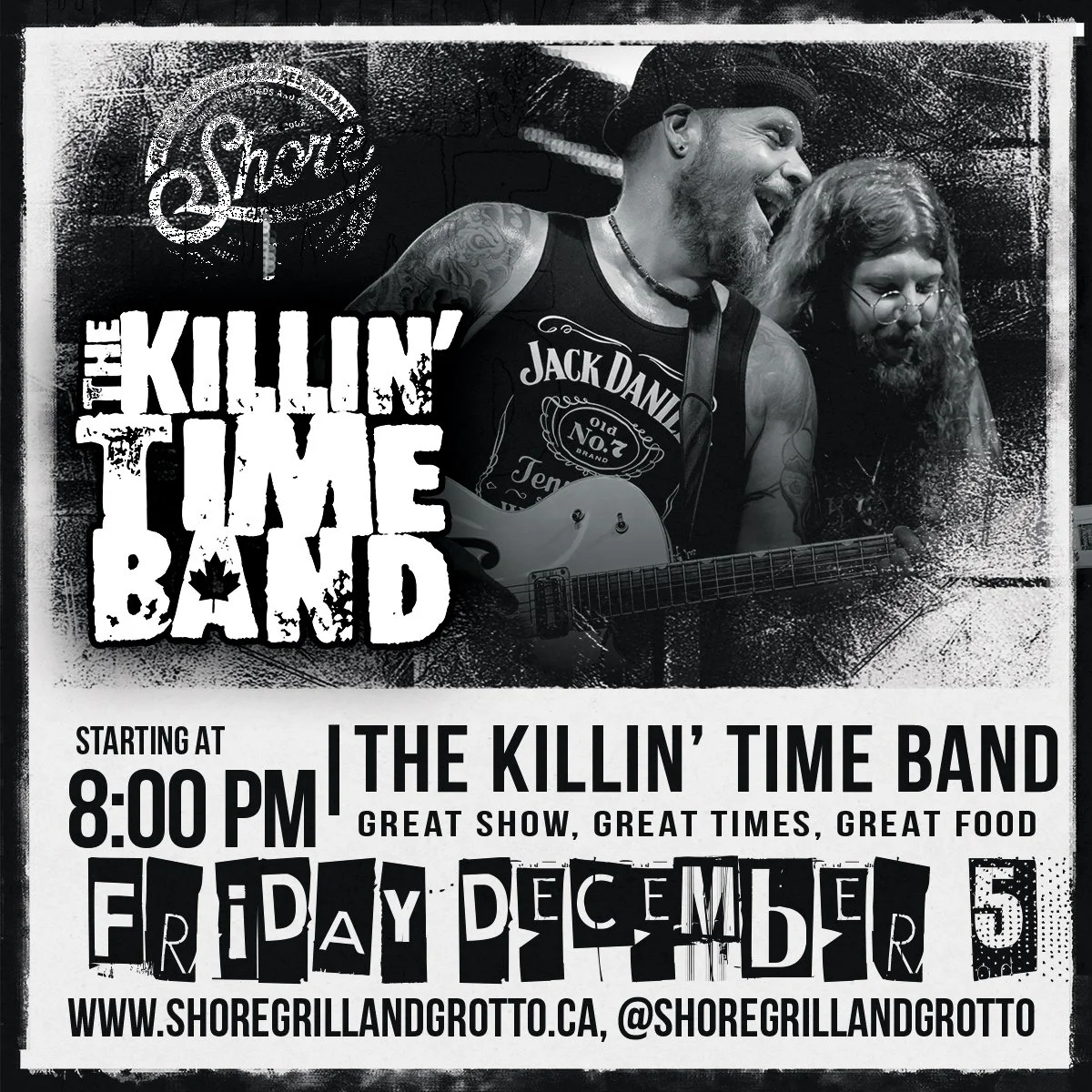 🎶 Join us TONIGHT at Shore Grill and Grotto! Enjoy amazing food specials, festive Holiday drinks, and live music from the talented Killn&rsquo; Time Band! Grab your friends and make it a great night by the shore &mdash; fun, flavor, and good vibes a