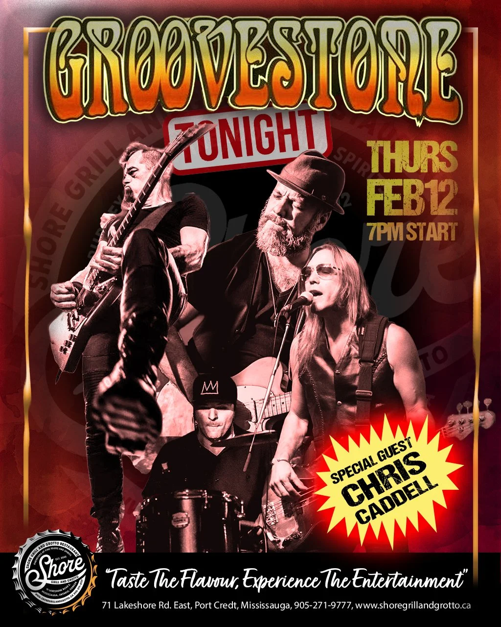 🎶 Tonight at Shore Grill and Grotto we&rsquo;re turning up the energy and kicking off the pre-weekend vibes the right way!
We&rsquo;re excited to welcome back one of our absolute best bands, Groovestone, bringing their signature sound and dance-floo