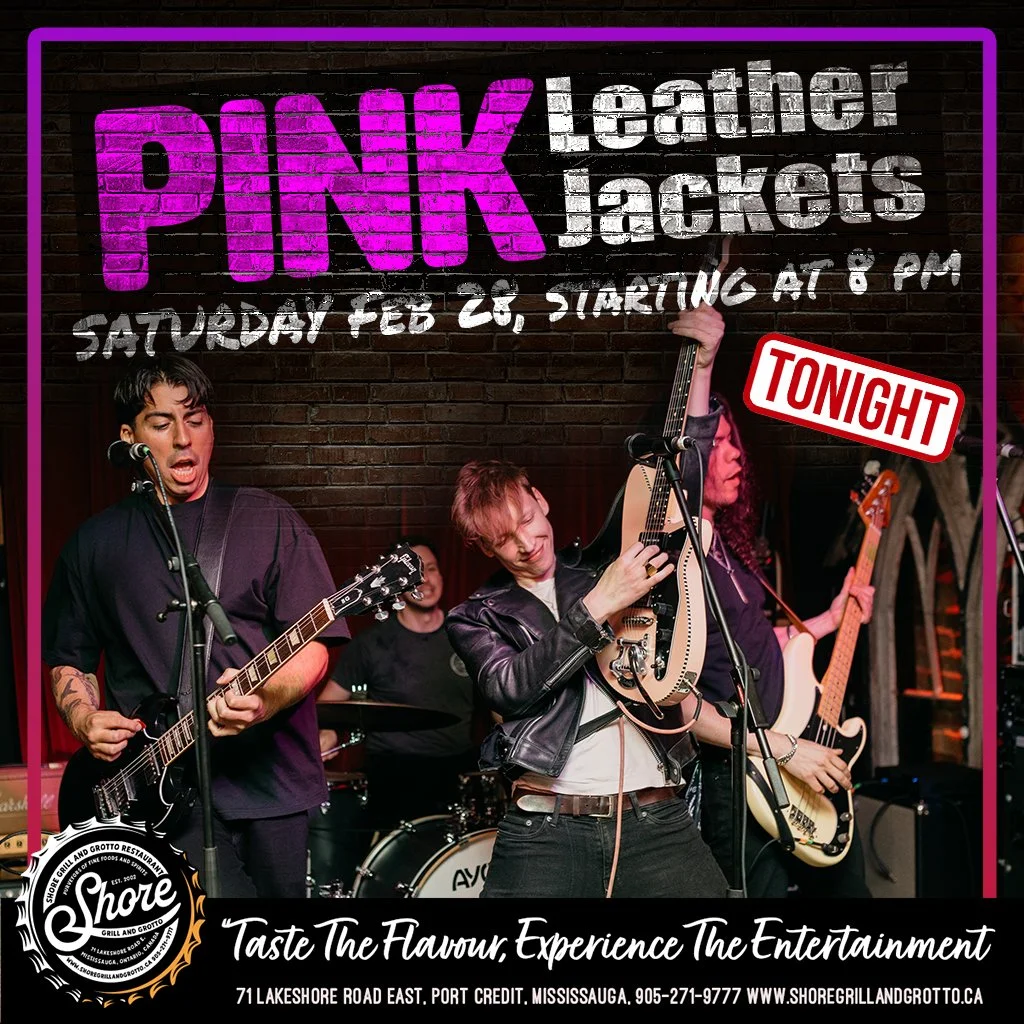 🎶🍽️ TONIGHT at Shore Grill and Grotto! 🍽️🎶
Join us for an unforgettable evening with the high-energy sounds of Pink Leather Jackets! It&rsquo;s always a great night when they&rsquo;re in the house &mdash; amazing music, great vibes, and the perfe