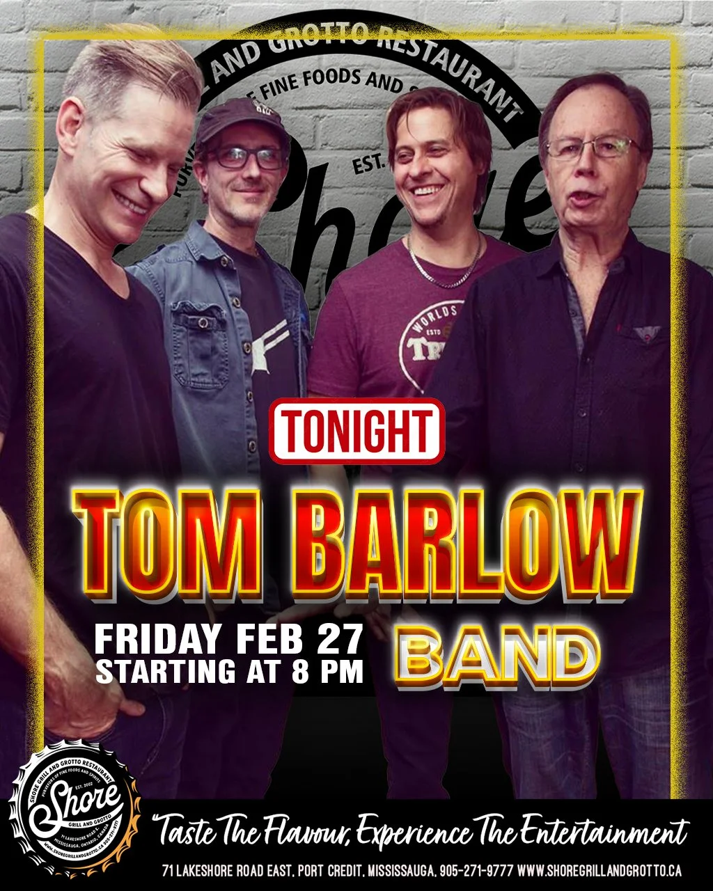 🎶 LIVE TONIGHT at Shore Grill &amp; Grotto! 🎶
Get ready for an incredible evening as the Tom Barlow Band takes the stage &mdash; and you already know what that means&hellip; a packed house and a guaranteed great night! 💃🕺
While you&rsquo;re here,