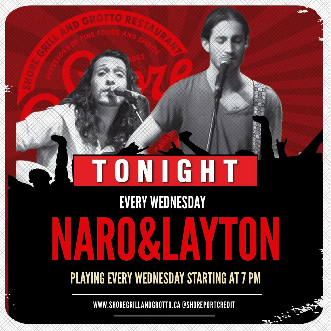 🎶 Live Music Night at Shore Grill and Grotto! 🎶
Join us tonight and every Wednesday for a fantastic evening with the smooth sounds of Naro and Layton. Sit back, relax, and enjoy a great night of easy listening music, delicious food, and a welcoming