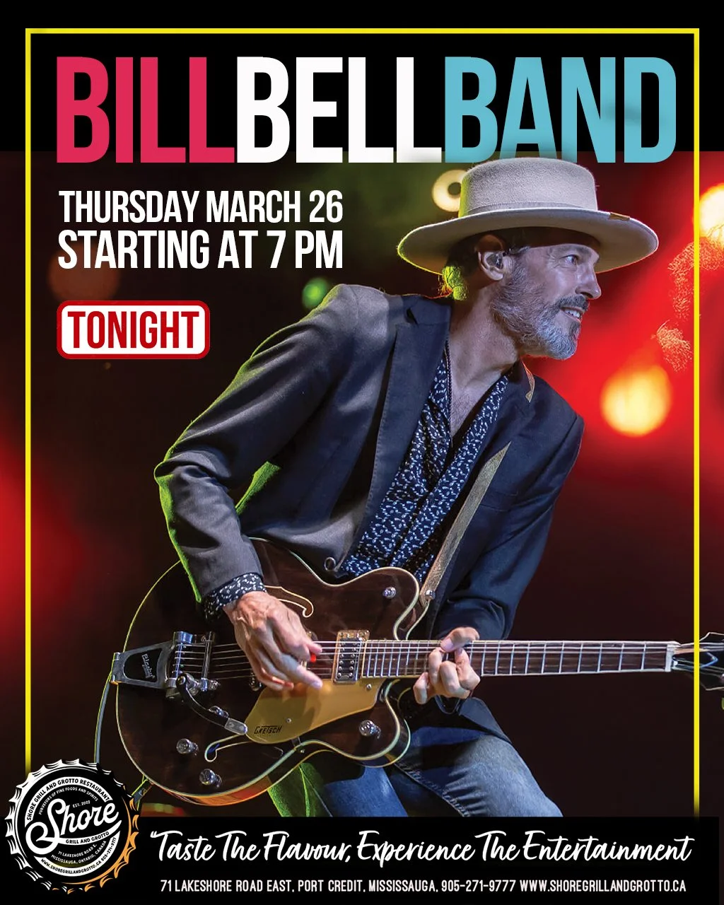 Join us tonight at Shore Grill and Grotto for an unforgettable evening with the Bill Bell Band&mdash;always a great night filled with amazing music, great vibes, and even better company! 🎶✨
While you're here, treat yourself to our NEW crispy chicken