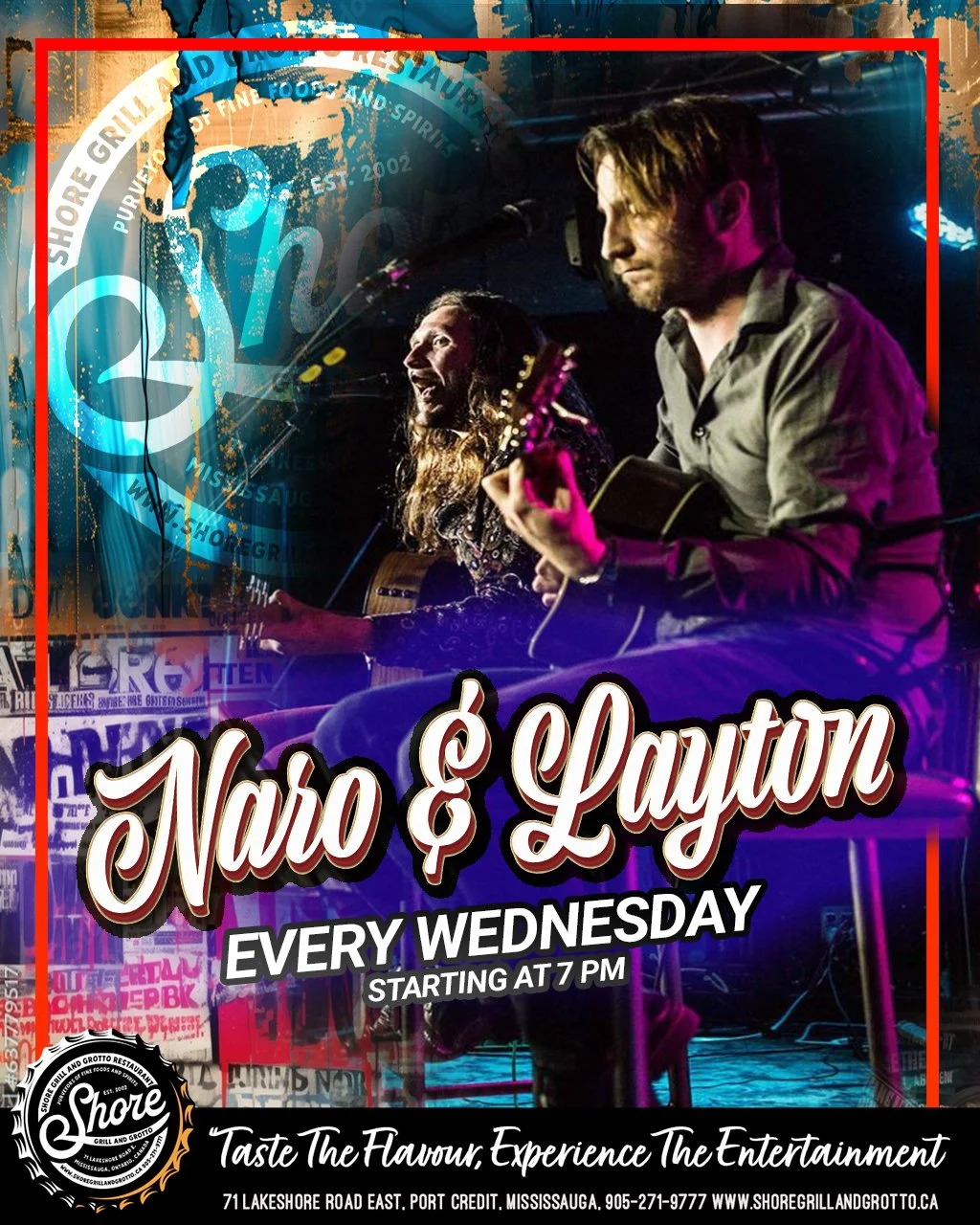 Get ready for another amazing night of live music with the incredibly talented Naro &amp; Layton taking the stage! It&rsquo;s always a great vibe when these two perform &mdash; good music, great energy, and even better company.
While you&rsquo;re her