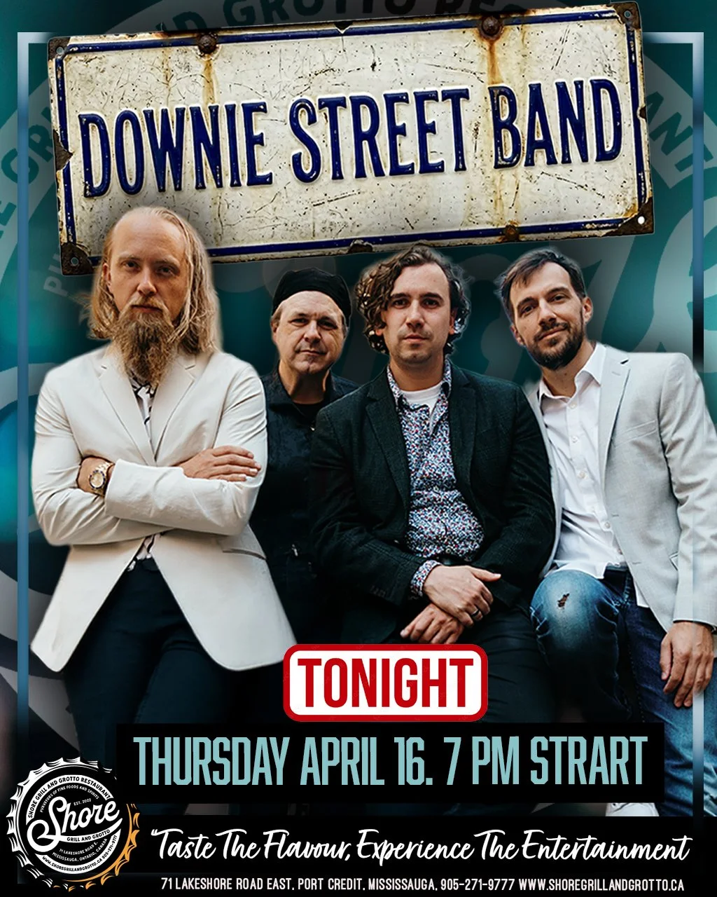 🔥 TONIGHT at Shore Grill and Grotto 🔥
We&rsquo;re turning up the vibe and bringing something special your way! For the first time ever, please join us in welcoming the incredibly talented Downie Street Band 🎶 &mdash; you won&rsquo;t want to miss t