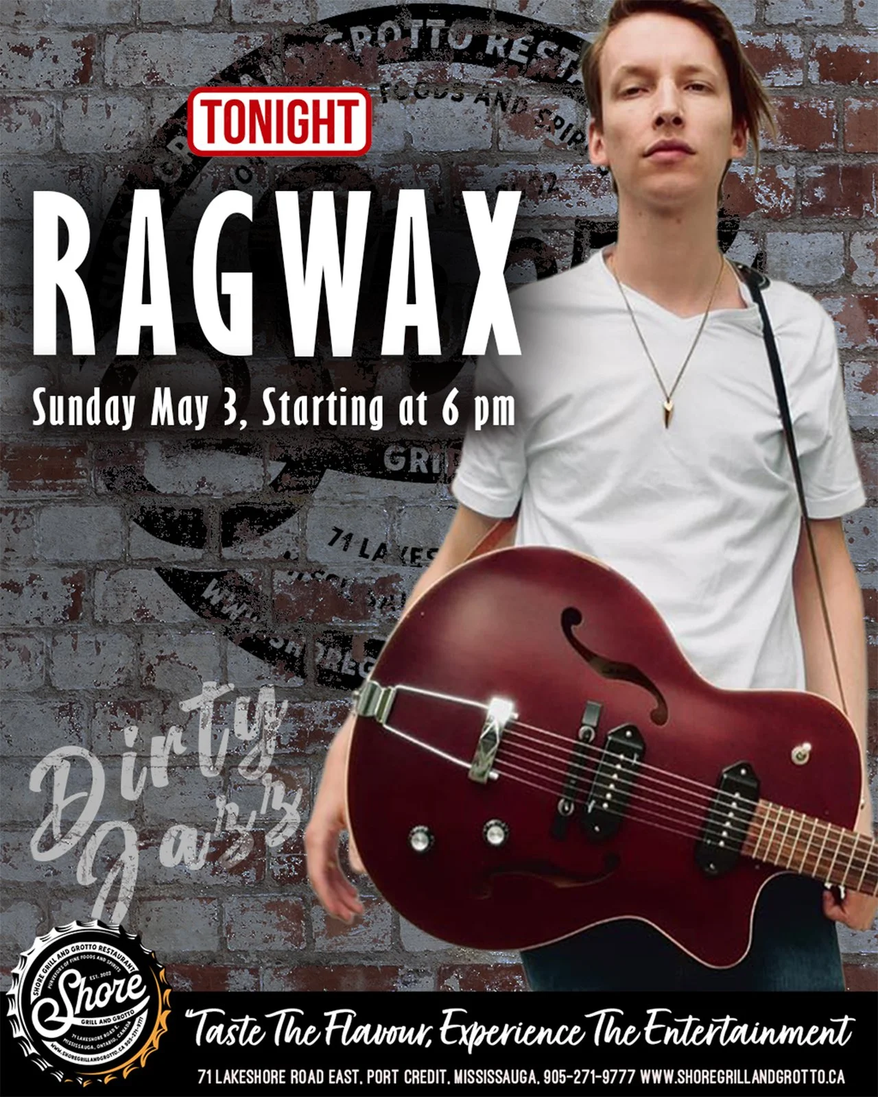 Join us this evening at Shore Grill and Grotto for the perfect mix of great food, refreshing drinks, and live entertainment! 🎶
Sit back, relax, and enjoy the sounds of the talented Ragwax while you unwind with friends. Our heated, pet-friendly back 