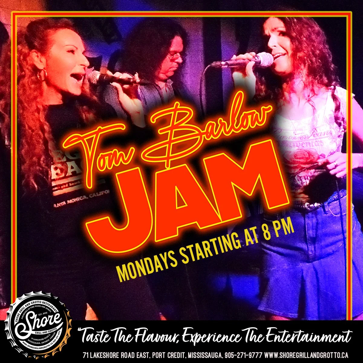 Tonight at Shore Grill and Grotto, the music comes alive with the Tom Barlow Jam! 🎶 Grab your friends, enjoy the beautiful weather, and get up on stage to show off your talents. You never know who might show up&hellip; or who could become the next r