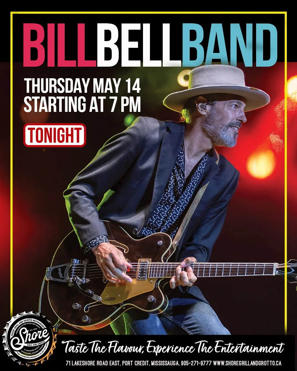 🎶 Join us tonight at Shore Grill and Grotto for live music with the Bill Bell Band!
Come down and enjoy everything beautiful Port Credit has to offer &mdash; great entertainment, amazing food, refreshing drinks, waterfront vibes, and an unforgettabl