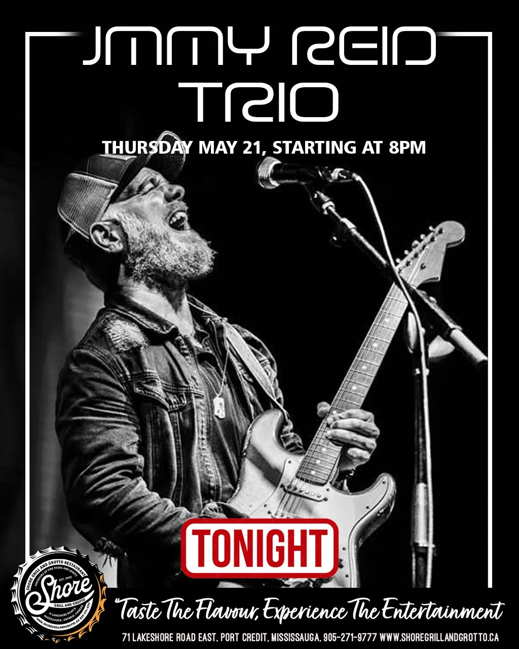 🎶 Join us tonight at Shore Grill and Grotto for an incredible evening with the talented Jimmy Reid Trio!
With beautiful weather in the forecast, it&rsquo;s the perfect night to relax on our patio, enjoy the fresh Port Credit air, savour a delicious 